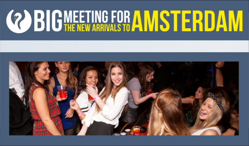Big meeting for the new arrivals to Amsterdam