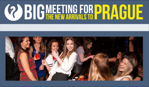 Big meeting for the new arrivals to Prague